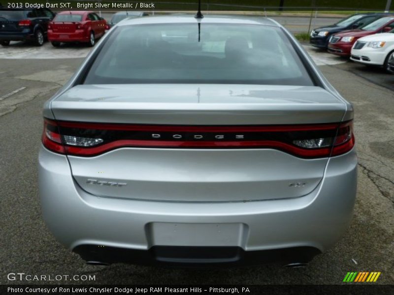 Bright Silver Metallic / Black 2013 Dodge Dart SXT