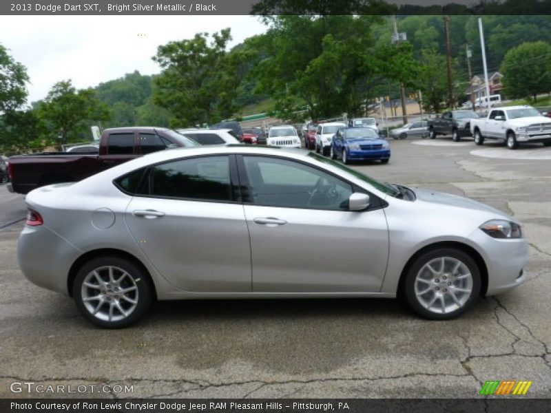 Bright Silver Metallic / Black 2013 Dodge Dart SXT