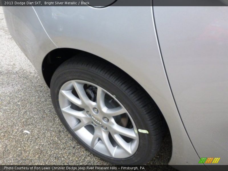 Bright Silver Metallic / Black 2013 Dodge Dart SXT