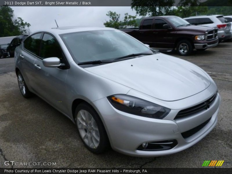 Bright Silver Metallic / Black 2013 Dodge Dart SXT