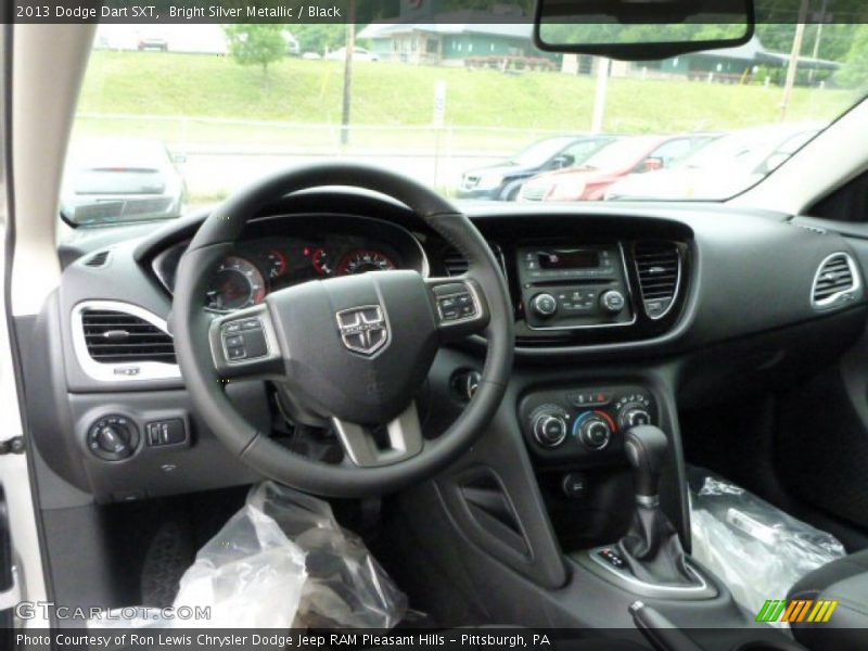 Bright Silver Metallic / Black 2013 Dodge Dart SXT
