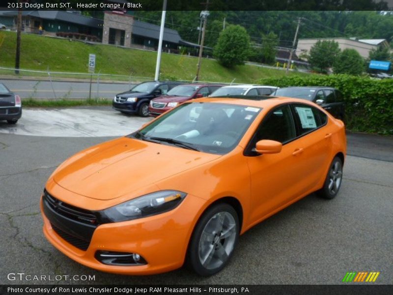 Header Orange / Black 2013 Dodge Dart SXT