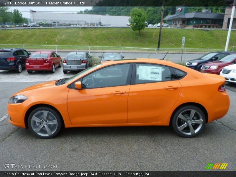 Header Orange / Black 2013 Dodge Dart SXT