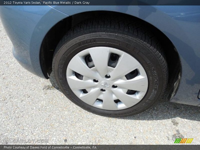 Pacific Blue Metallic / Dark Gray 2012 Toyota Yaris Sedan