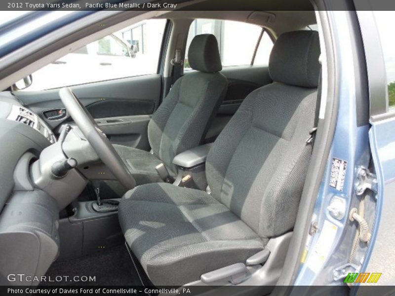 Front Seat of 2012 Yaris Sedan