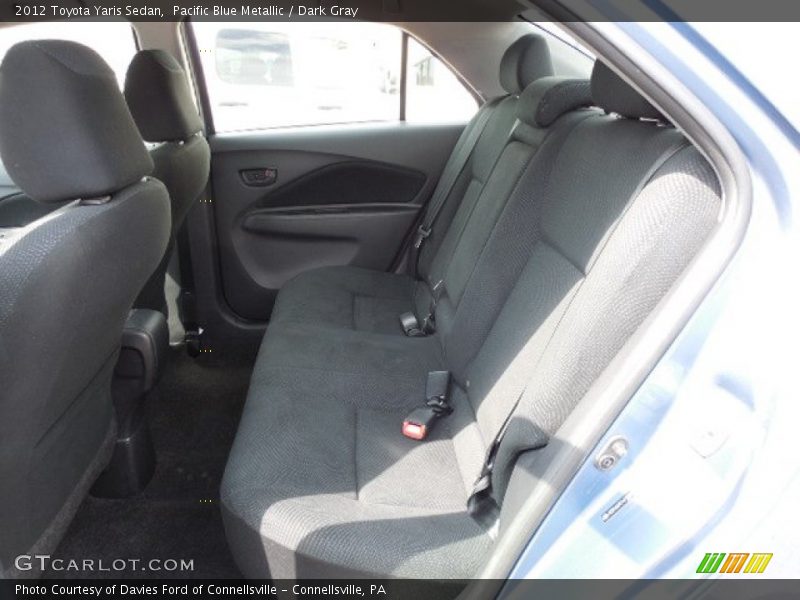 Rear Seat of 2012 Yaris Sedan