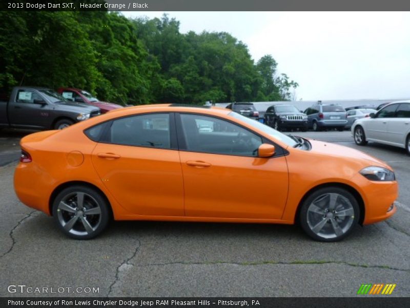 Header Orange / Black 2013 Dodge Dart SXT