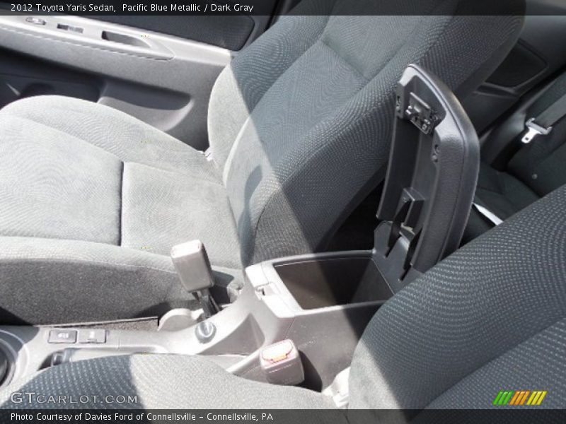 Pacific Blue Metallic / Dark Gray 2012 Toyota Yaris Sedan