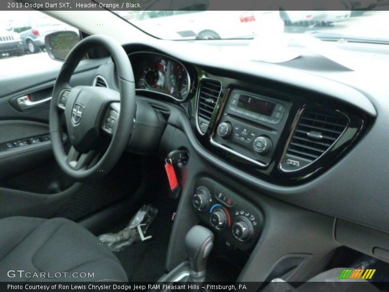 Header Orange / Black 2013 Dodge Dart SXT