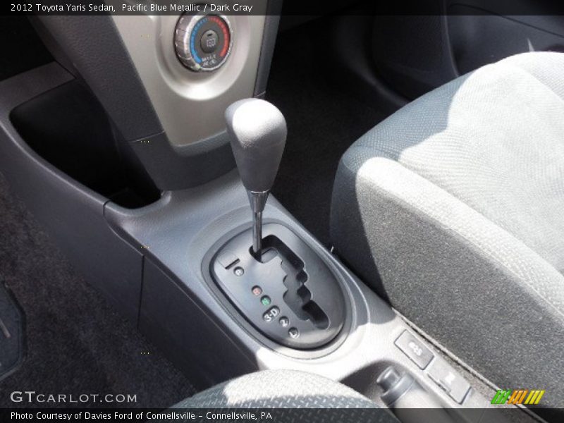Pacific Blue Metallic / Dark Gray 2012 Toyota Yaris Sedan