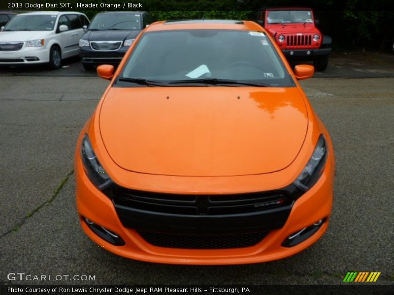 Header Orange / Black 2013 Dodge Dart SXT