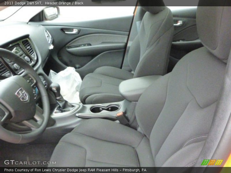 Header Orange / Black 2013 Dodge Dart SXT