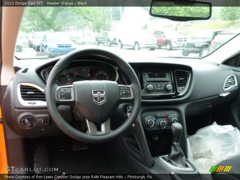 Header Orange / Black 2013 Dodge Dart SXT