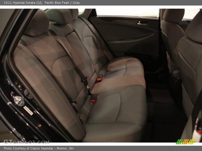Pacific Blue Pearl / Gray 2011 Hyundai Sonata GLS