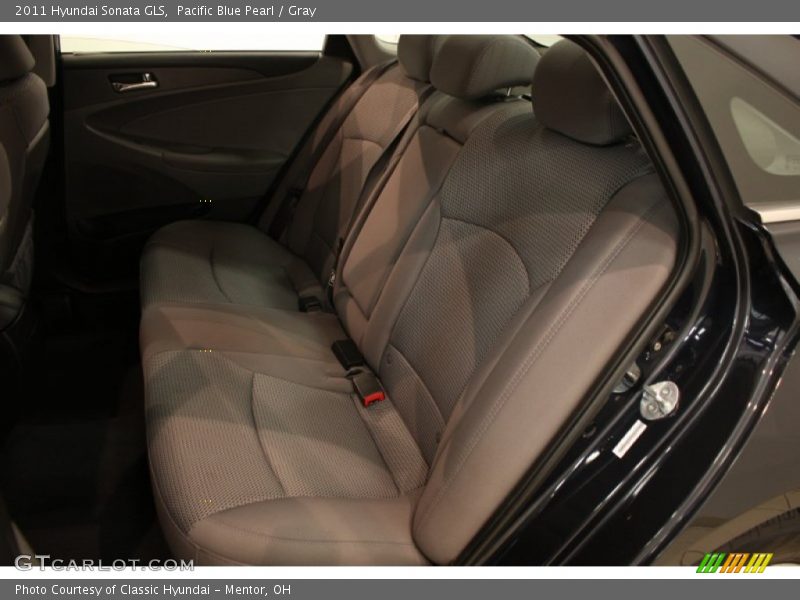 Pacific Blue Pearl / Gray 2011 Hyundai Sonata GLS