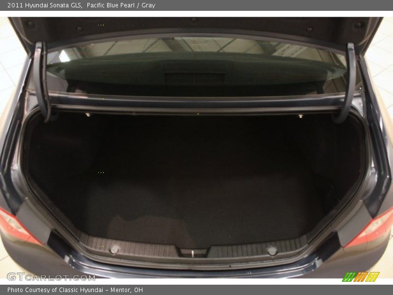 Pacific Blue Pearl / Gray 2011 Hyundai Sonata GLS