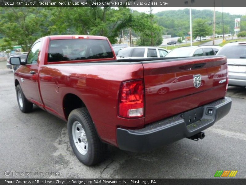 Deep Cherry Red Pearl / Black/Diesel Gray 2013 Ram 1500 Tradesman Regular Cab 4x4
