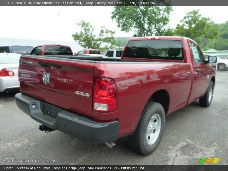 Deep Cherry Red Pearl / Black/Diesel Gray 2013 Ram 1500 Tradesman Regular Cab 4x4
