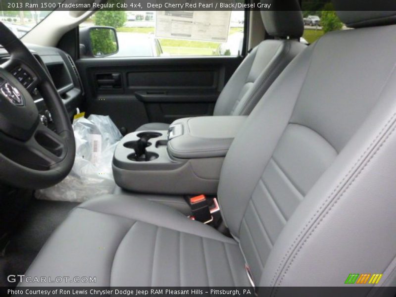 Deep Cherry Red Pearl / Black/Diesel Gray 2013 Ram 1500 Tradesman Regular Cab 4x4