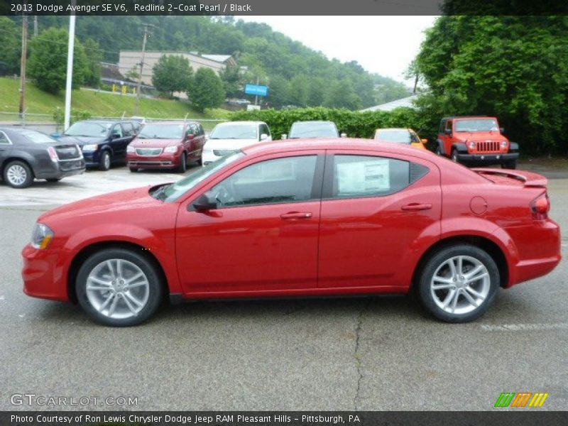 Redline 2-Coat Pearl / Black 2013 Dodge Avenger SE V6