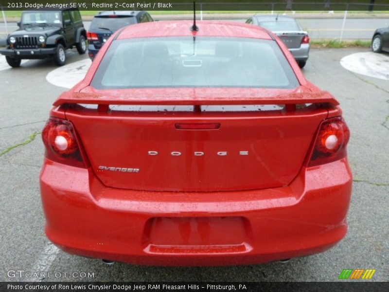 Redline 2-Coat Pearl / Black 2013 Dodge Avenger SE V6