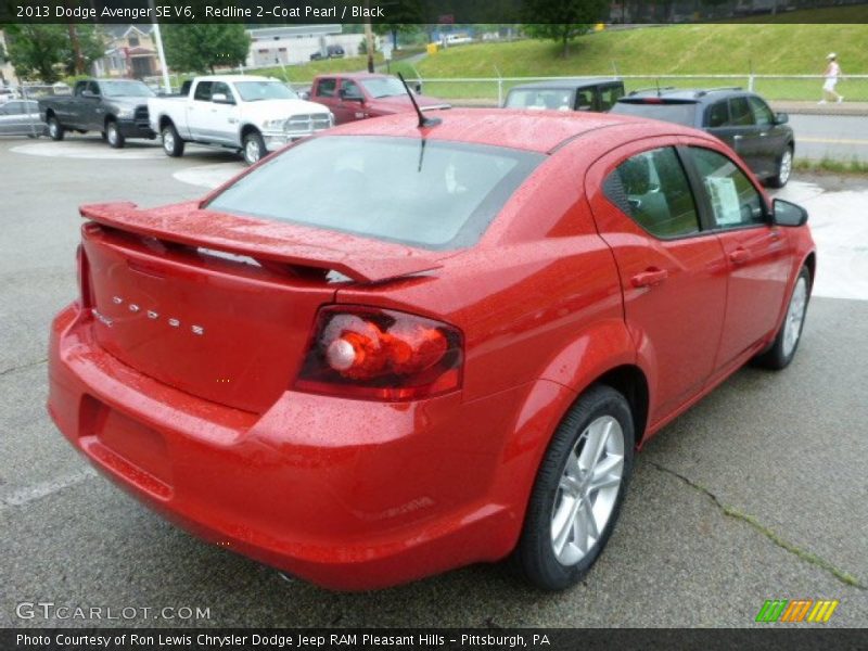 Redline 2-Coat Pearl / Black 2013 Dodge Avenger SE V6