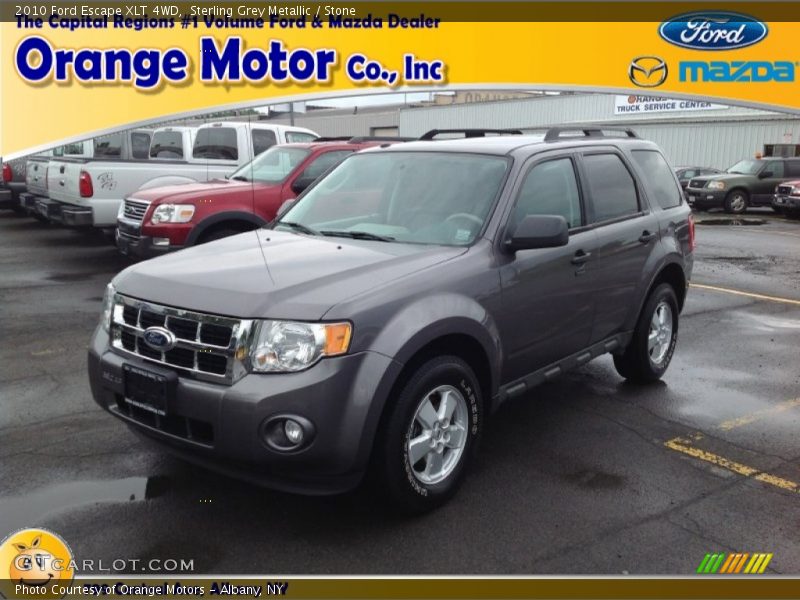 Sterling Grey Metallic / Stone 2010 Ford Escape XLT 4WD