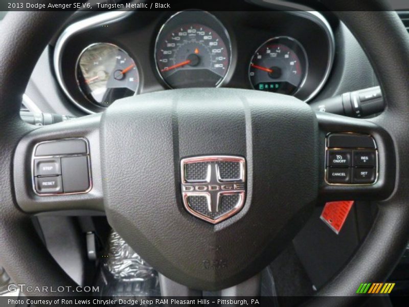 Tungsten Metallic / Black 2013 Dodge Avenger SE V6
