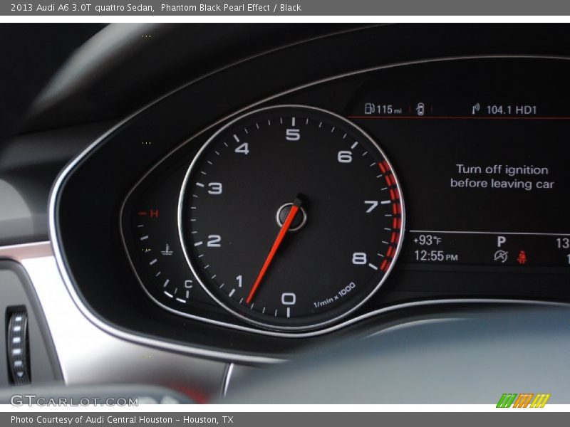 Phantom Black Pearl Effect / Black 2013 Audi A6 3.0T quattro Sedan