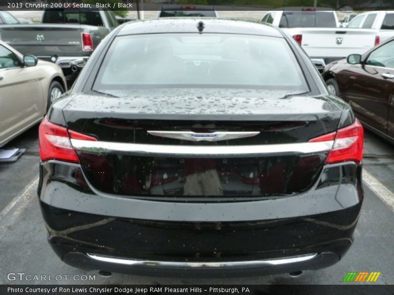 Black / Black 2013 Chrysler 200 LX Sedan