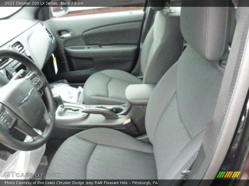 Black / Black 2013 Chrysler 200 LX Sedan