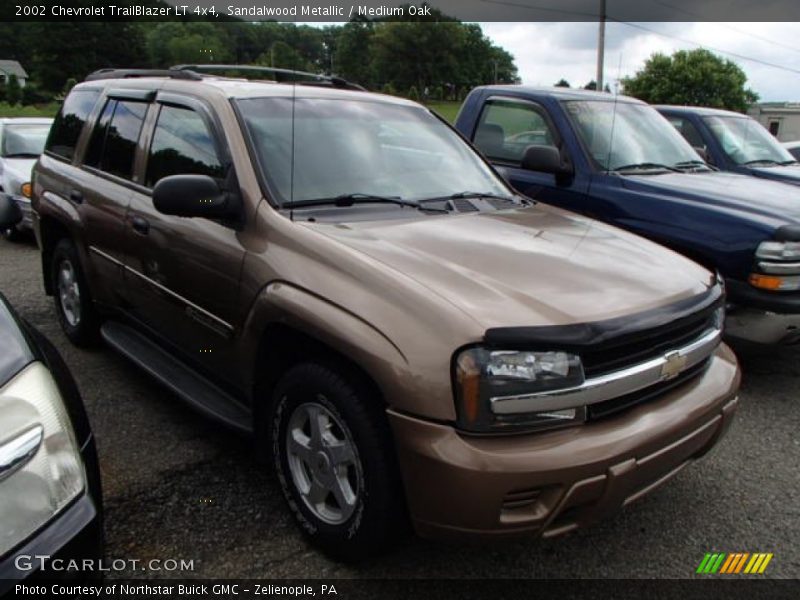 Sandalwood Metallic / Medium Oak 2002 Chevrolet TrailBlazer LT 4x4