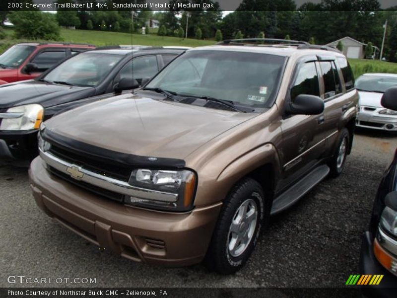 Sandalwood Metallic / Medium Oak 2002 Chevrolet TrailBlazer LT 4x4