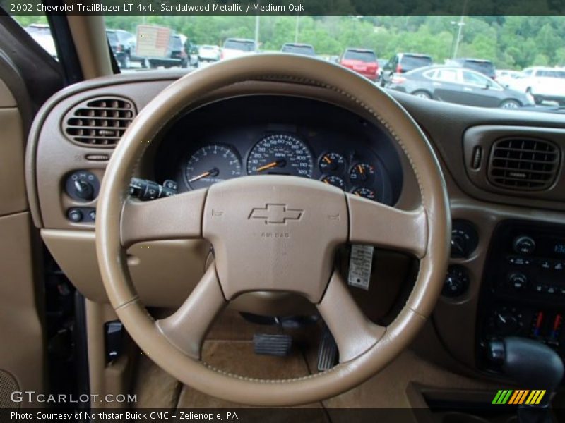 Sandalwood Metallic / Medium Oak 2002 Chevrolet TrailBlazer LT 4x4