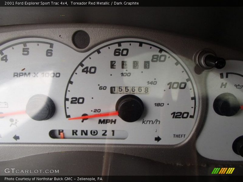 Toreador Red Metallic / Dark Graphite 2001 Ford Explorer Sport Trac 4x4