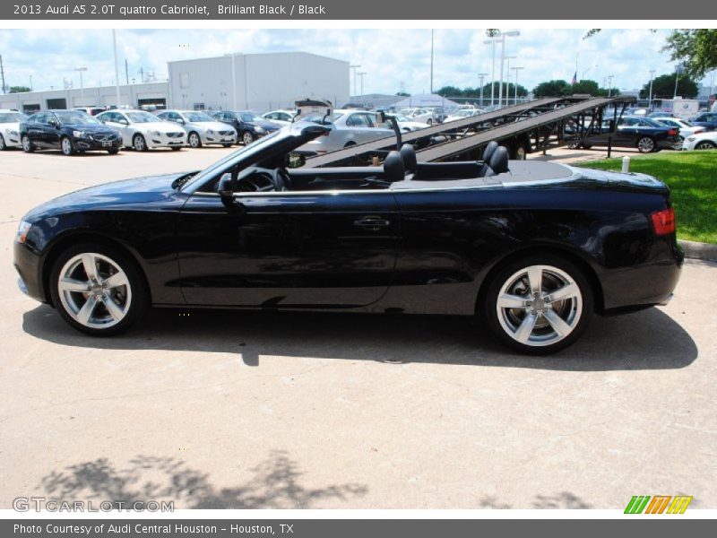Brilliant Black / Black 2013 Audi A5 2.0T quattro Cabriolet