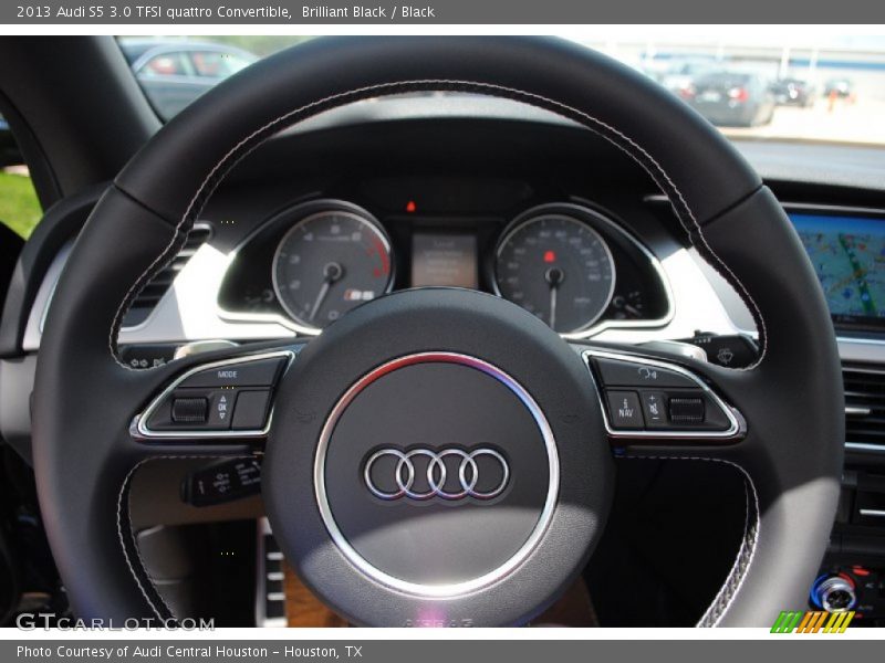 Brilliant Black / Black 2013 Audi S5 3.0 TFSI quattro Convertible