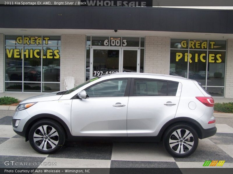 Bright Silver / Black 2011 Kia Sportage EX AWD