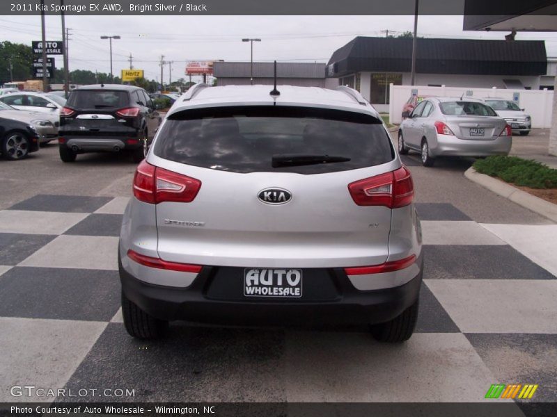 Bright Silver / Black 2011 Kia Sportage EX AWD