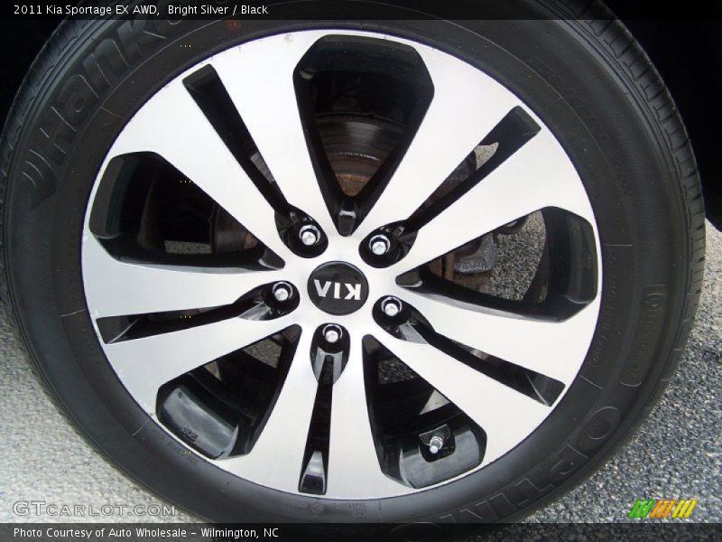 Bright Silver / Black 2011 Kia Sportage EX AWD