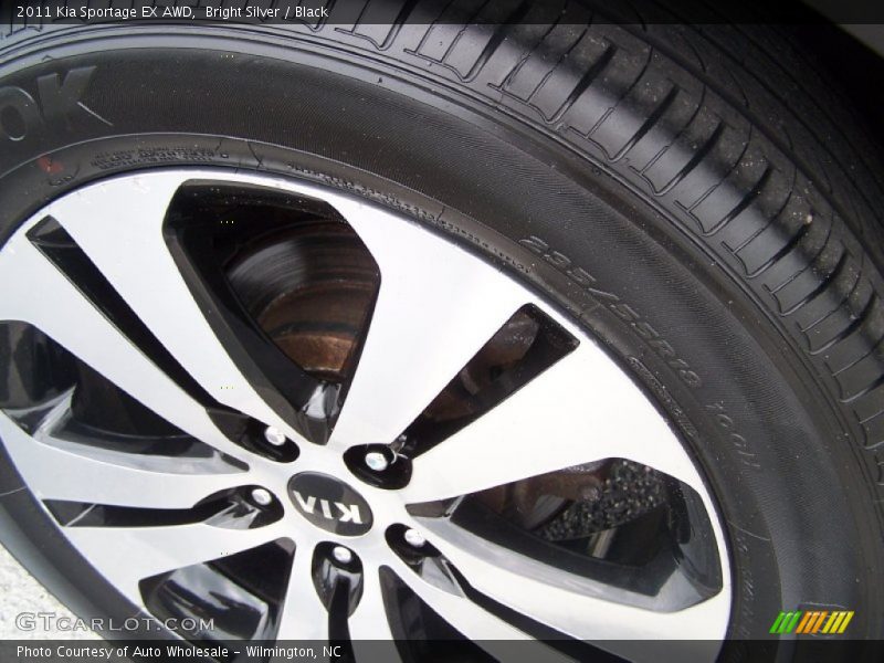 Bright Silver / Black 2011 Kia Sportage EX AWD