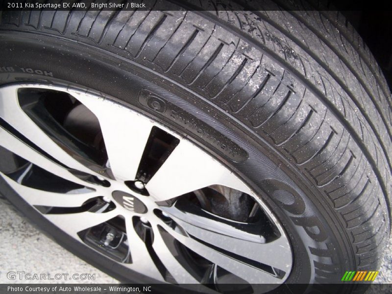 Bright Silver / Black 2011 Kia Sportage EX AWD