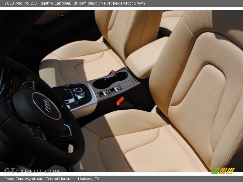 Brilliant Black / Velvet Beige/Moor Brown 2013 Audi A5 2.0T quattro Cabriolet