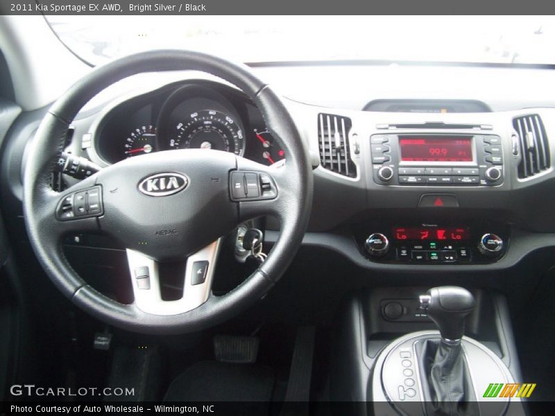 Bright Silver / Black 2011 Kia Sportage EX AWD