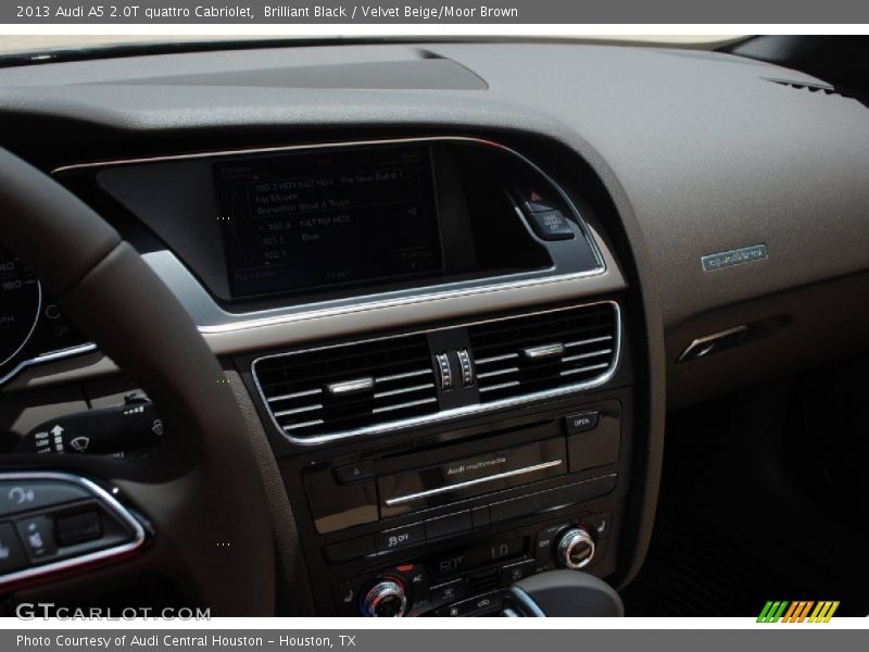 Brilliant Black / Velvet Beige/Moor Brown 2013 Audi A5 2.0T quattro Cabriolet