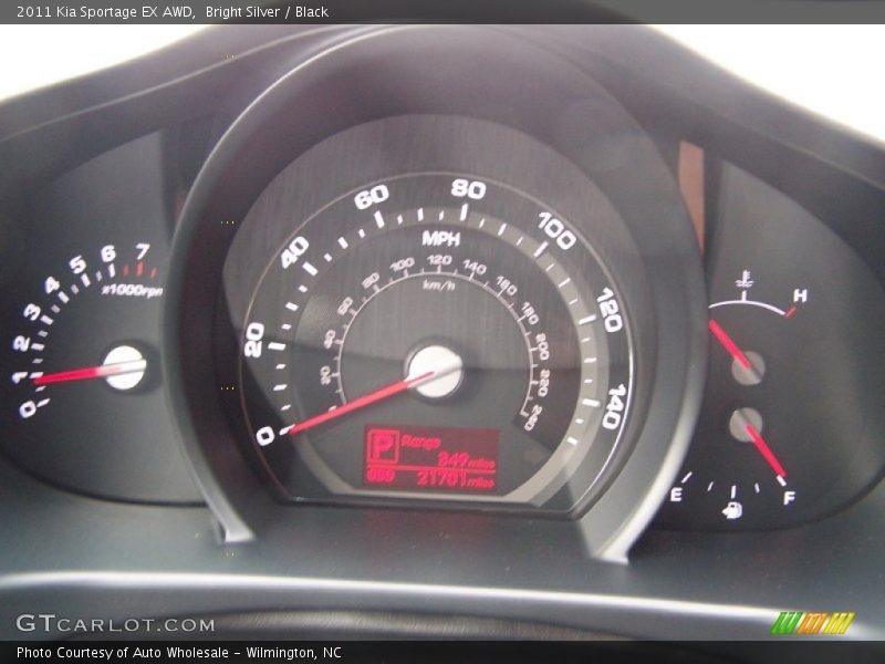 Bright Silver / Black 2011 Kia Sportage EX AWD