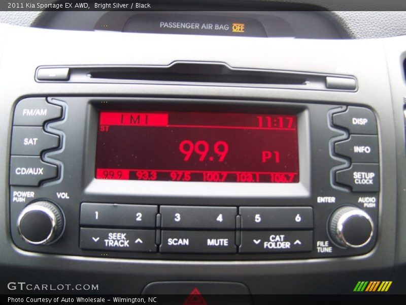 Bright Silver / Black 2011 Kia Sportage EX AWD