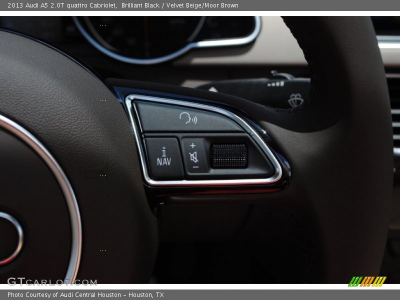 Brilliant Black / Velvet Beige/Moor Brown 2013 Audi A5 2.0T quattro Cabriolet