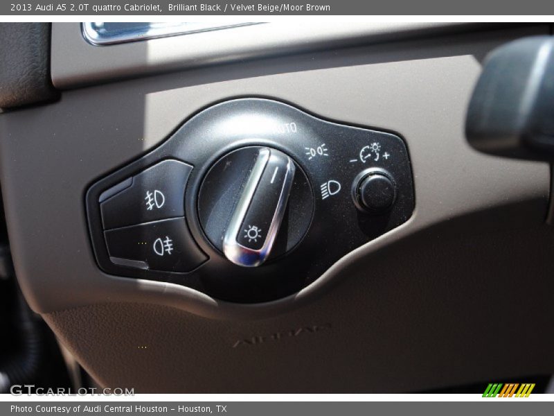 Brilliant Black / Velvet Beige/Moor Brown 2013 Audi A5 2.0T quattro Cabriolet