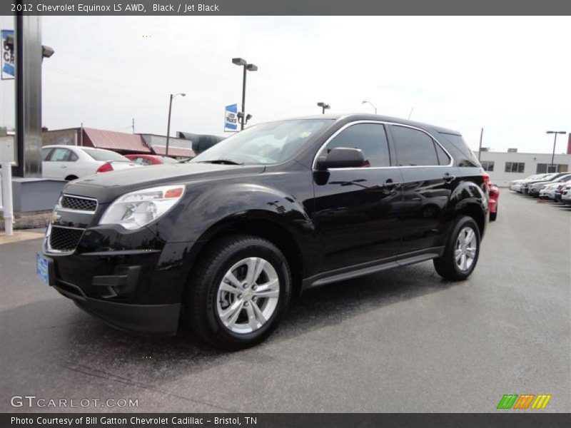 Black / Jet Black 2012 Chevrolet Equinox LS AWD